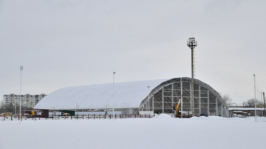 В Саратовской области строят современный футбольный центр 