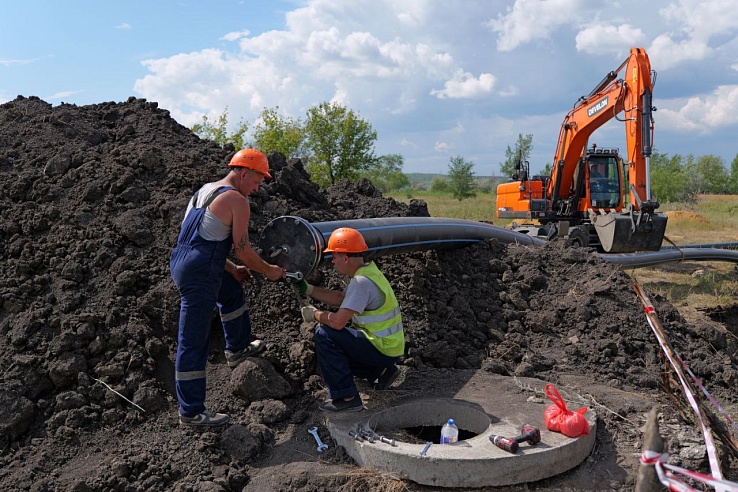В поселке в Ленинском районе завершен ремонт аварийного водопровода