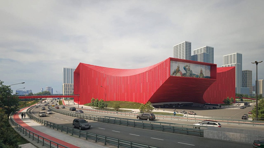 На макете нового выставочного центра в Коммунарке изобразили картины Петрова-Водкина