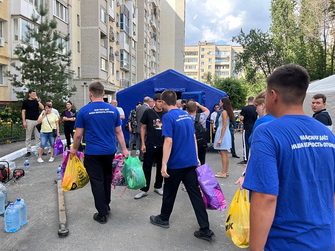 В Саратове открыт пункт сбор материальной помощи пострадавшим при обрушении дома на Блинова