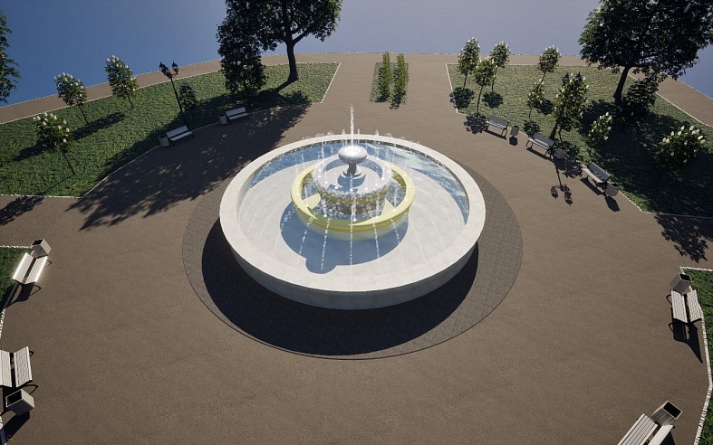 Новый фонтан на Ильинской площади Саратова откроют ко Дню города