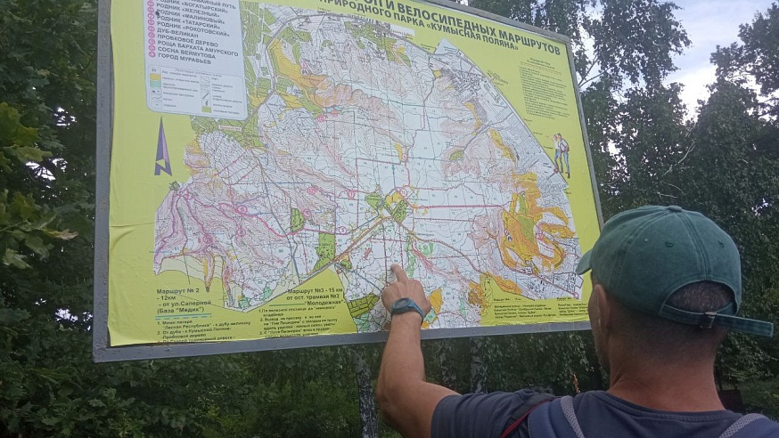 На Кумысной поляне в Саратове обозначили маршруты экотроп
